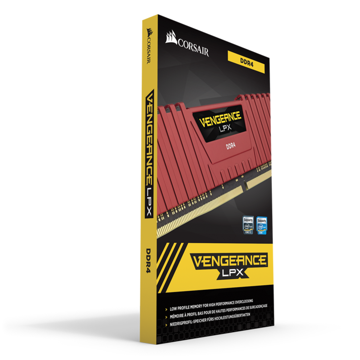 Память DDR4 16Gb PC25600, 3200MHz, Corsair (CMK16GX4M2B3200C16R, 2х8Gb, 16-18-18-36, 1.35V, Vengeance LPX)