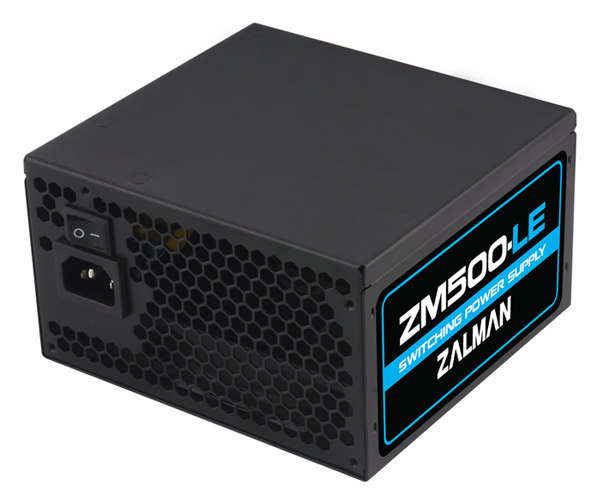 Блок питания ZALMAN 500W (ZM500-LE, 120mm, 20+4+4+4pin, PCI-E 6+2pin, PCI-E 6pin, 6*SATA, 3*HDD, 1*FDD) RTL