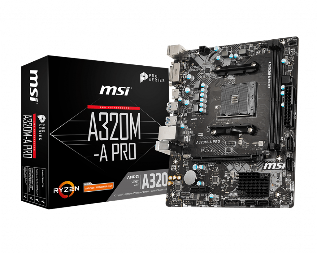 Материнская плата MSI A320M-A PRO (AM4, mATX) RTL