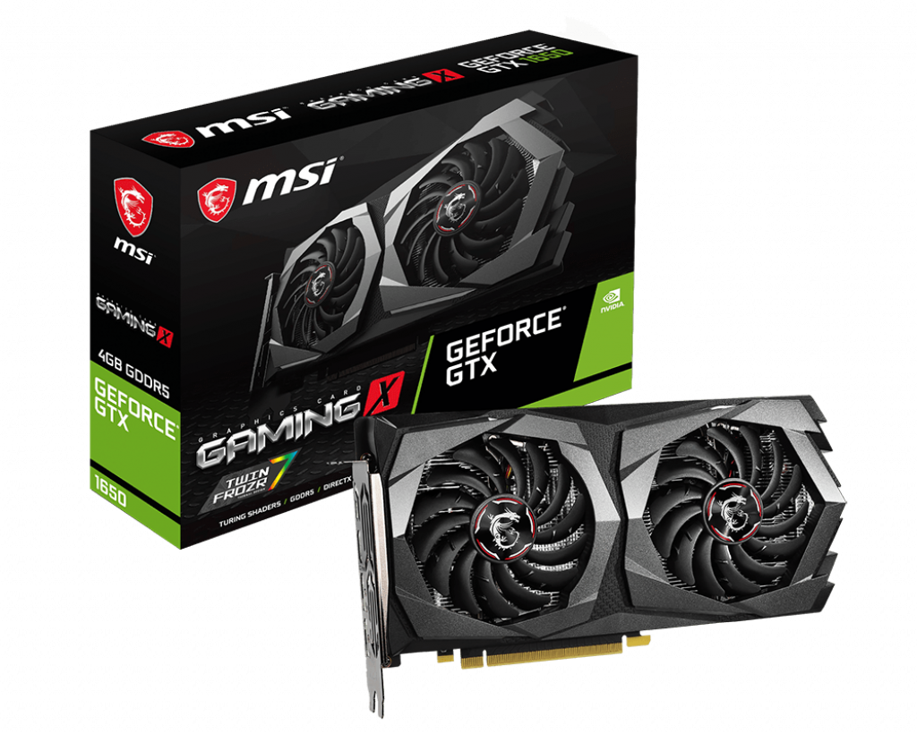 Видеокарта MSI GF GTX1650 4Gb (GTX 1650 GAMING X 4G, 128bit, GDDR5, HDMI+2xDP) RTL