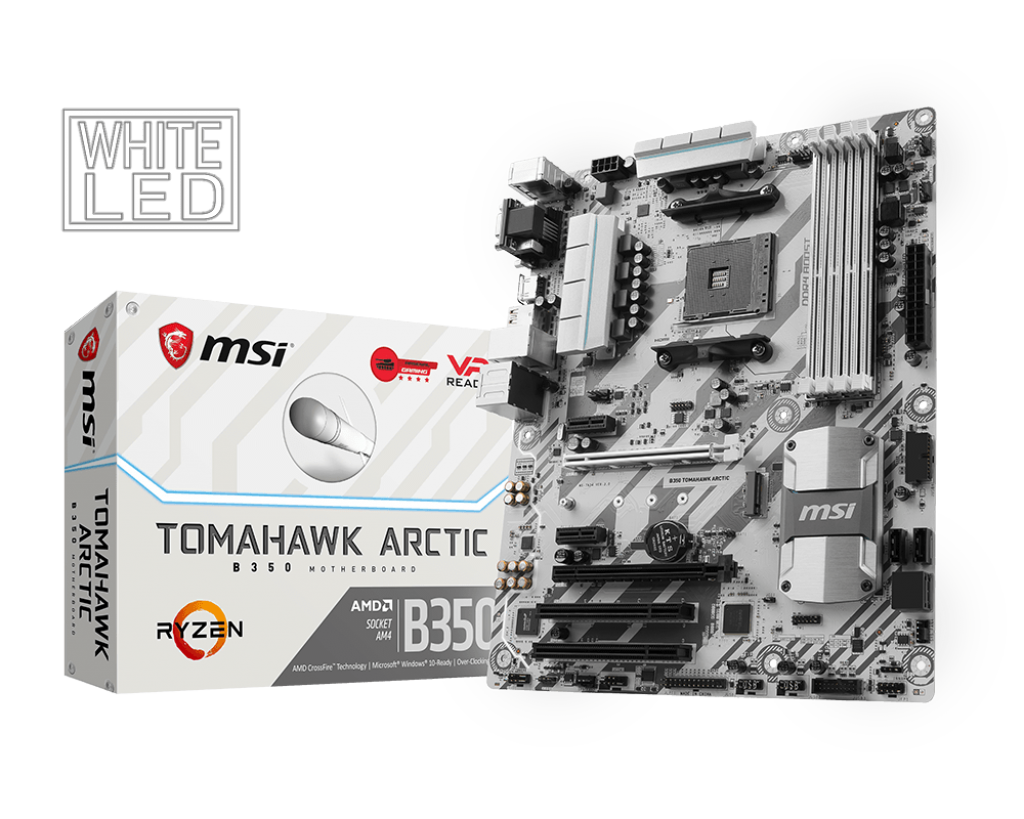 Материнская плата MSI B350 TOMAHAWK ARCTIC (AM4, ATX) RTL