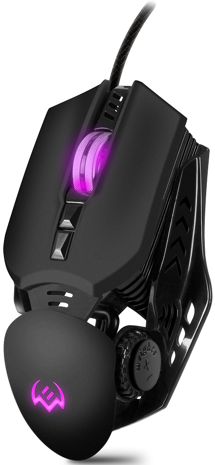 Мышь Sven RX-G815 (USB, optical, 8000dpi, игровая, настраиваемая RGB подсветка, программируемая, soft-touch, 1.8m, black)