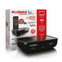 Тюнер для цифрового ТВ внешний / Медиа-проигрыватель LUMAX DV1110HD (1080p, DVB-T/T2, HDMI, JPEG, MKV, USB, Time Shift, поддержка сетевой карты Wi-Fi и 3G модема через порт USB, black)