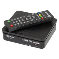 Тюнер для цифрового ТВ внешний / Медиа-проигрыватель D-Color DC921HD (1080p, DVB-T/T2/, HDMI, JPEG, MKV, MOV, IPTV, USB, Time Shift, поддержка сетевой карты Wi-Fi через порт USB, black)