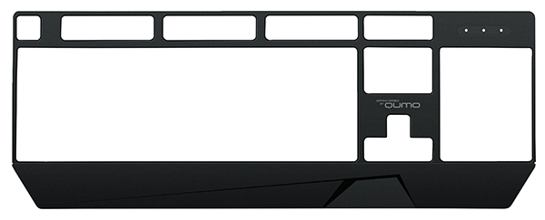 Клавиатура QUMO Twins K68 (USB, радужная подсветка, игровая, съёмные панели white/black)