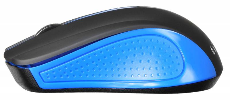 Мышь беспроводная Oklick 485MW+ (optical, 1200dpi, 2xAAA, soft-touch, black-blue)
