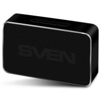 Колонка Sven PS-85 (5W, портативная, аккумулятор 600mAh, Bluetooth v.5.0, микрофон, громкая связь, AUX, USB, MicroSD, FM, MP3, алюминиевый корпус, black)