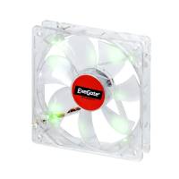 Вентилятор ExeGate Mirage (120x25B) (120x120x25mm, Ball, 1600rpm, 20dBa, 3pin, green LED) OEM