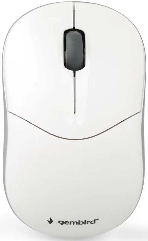 Клавиатура+мышь беспроводные Gembird KBS-7001 (white-silver)