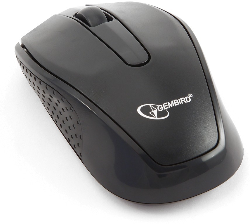 Мышь беспроводная Gembird MUSW-217 (optical, 1000dpi, 2xAAA (нет в комплекте), black)