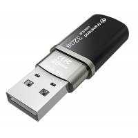 Флеш накопитель USB 2.0 32Gb Transcend JetFlash 320 (TS32GJF320K, black-blue)