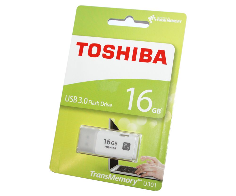 Флеш накопитель USB 3.0 16Gb Toshiba U301 (THN-U301W0160E4, white)