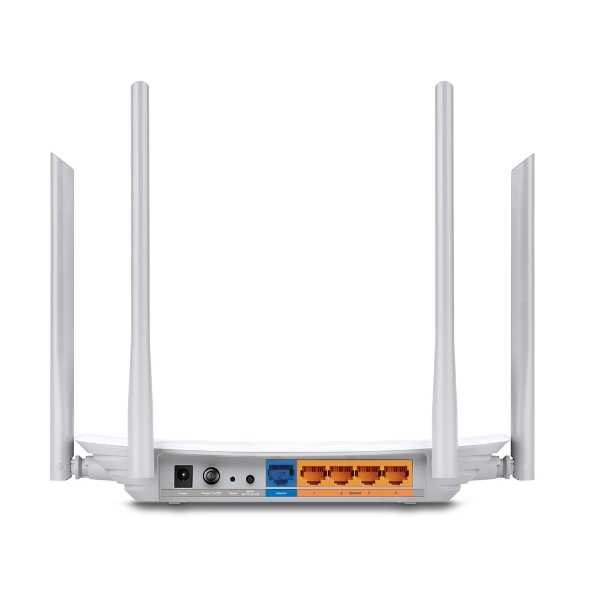 Роутер TP-LINK Archer A5 (RU) (1167Mbps, 2.4/5GHz, 4 ports, 100Mbps, 4 внешние несъёмные антенны, white-grey)
