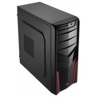 Корпус AeroCool "V2X" (без БП, ATX, USB 3.0, black-red)