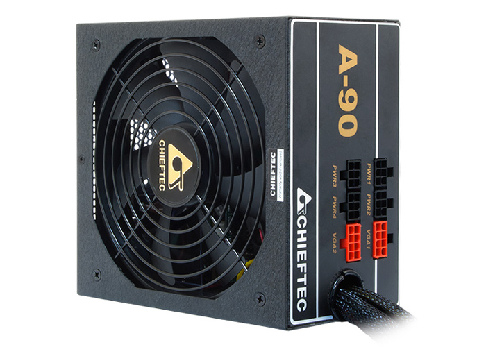 Блок питания Chieftec 750W (GDP-750C, 90% Gold, 140mm, 20+4+4+4, 4xPCI-E 6+2pin, 8*SATA, 3*HDD, 1*FDD, Modular) RTL