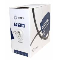 Кабель 5bites (US5505-100A,  двухпарный, UTP, одножильный, Cat 5e, серый, 100 метров) RTL