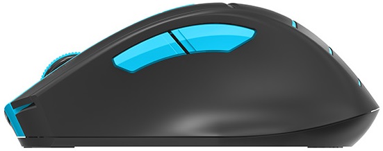 Мышь беспроводная A4Tech Fstyler FG30S (optical, 2000dpi, AA, бесшумный клик, grey-blue)