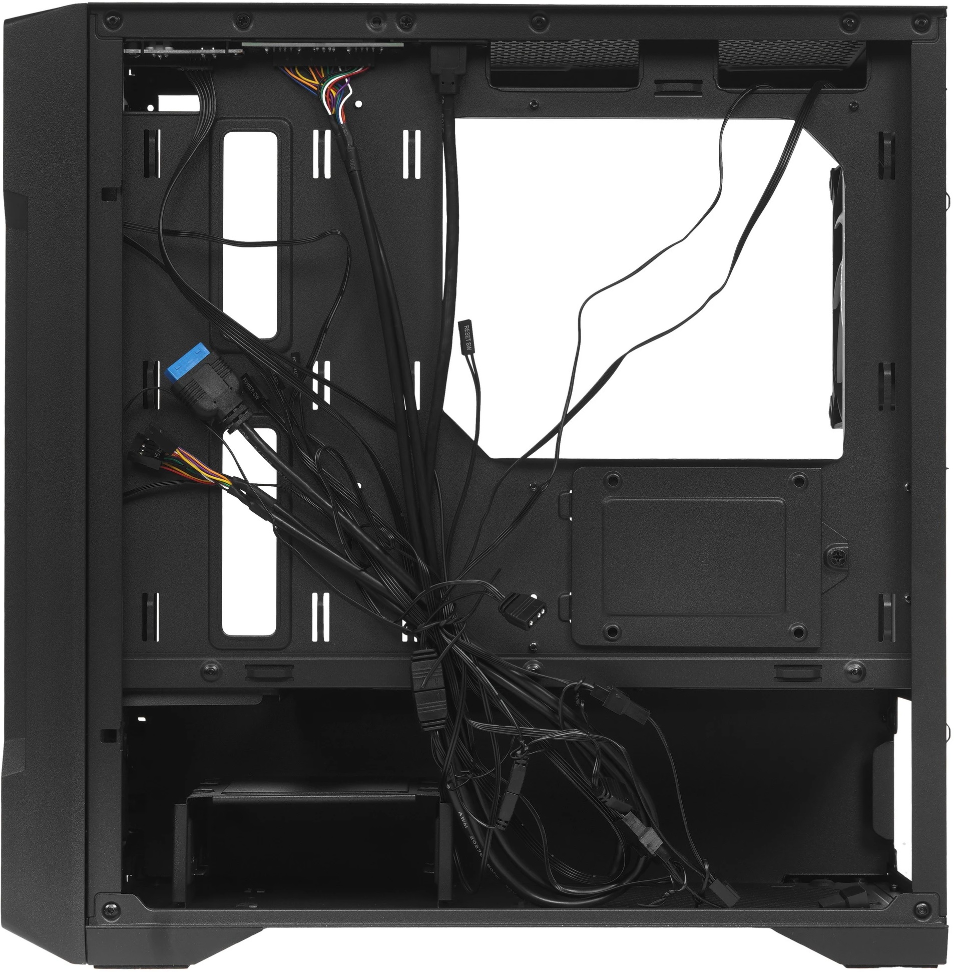 Корпус Powercase Mistral Micro X3B ARGB (CMMXB-A3) (без БП, mATX, USB3.0, 3x ARGB Fan, black)