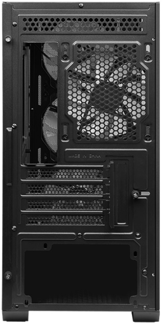 Корпус MSI MAG Forge M100A (306-7g20a21-809, без БП, mATX, USB3.0, 4x rainbow LED Fan, black)