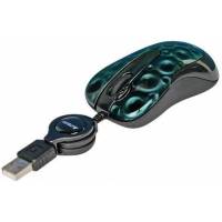 Мышь A4Tech N-60F-3 (USB, optical, 1000dpi, green dot)