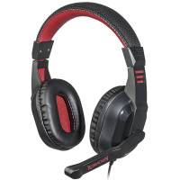 Наушники Redragon GARUDA (полноразмерные закрытые, c микрофоном, игровые, 2m, black-red)