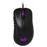 Мышь QUMO Fury M70 (USB, optical, 6400dpi, игровая, RGB подсветка, 1.5m, black)