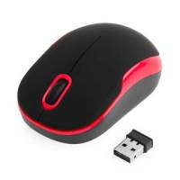 Мышь беспроводная Gembird MUSW-200BKR (optical, 1000dpi, AA, black-red)