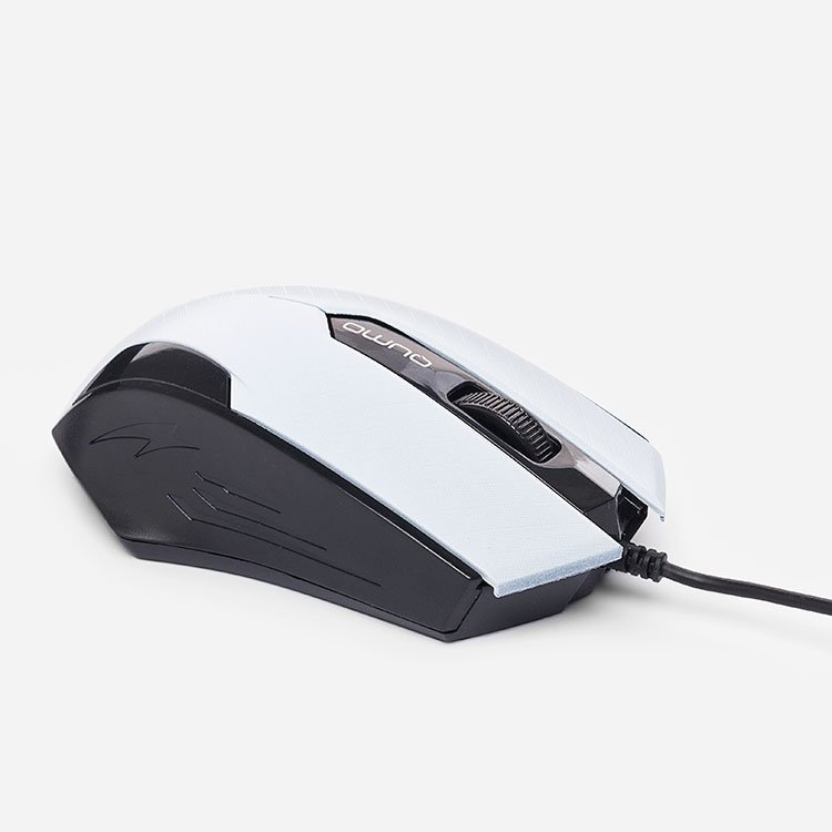 Мышь QUMO Office M14 (USB, optical, 1000dpi, 1.5m, black-white)