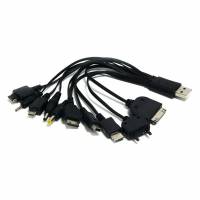 Кабель USB 2.0 Am - microUSB/ iPod / iPad/ iPhone (30pin) / мобильные телефоны (A-USBTO10B, 0.2m, white) Gembird