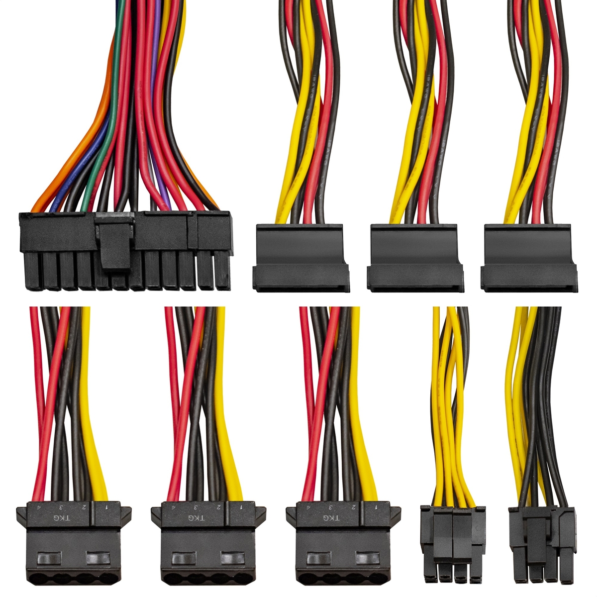 Блок питания ExeGate 400W (400NPXE, 120mm, 20+4+4+4pin, PCI-E 6+2pin, 3*SATA, 3*HDD) OEM