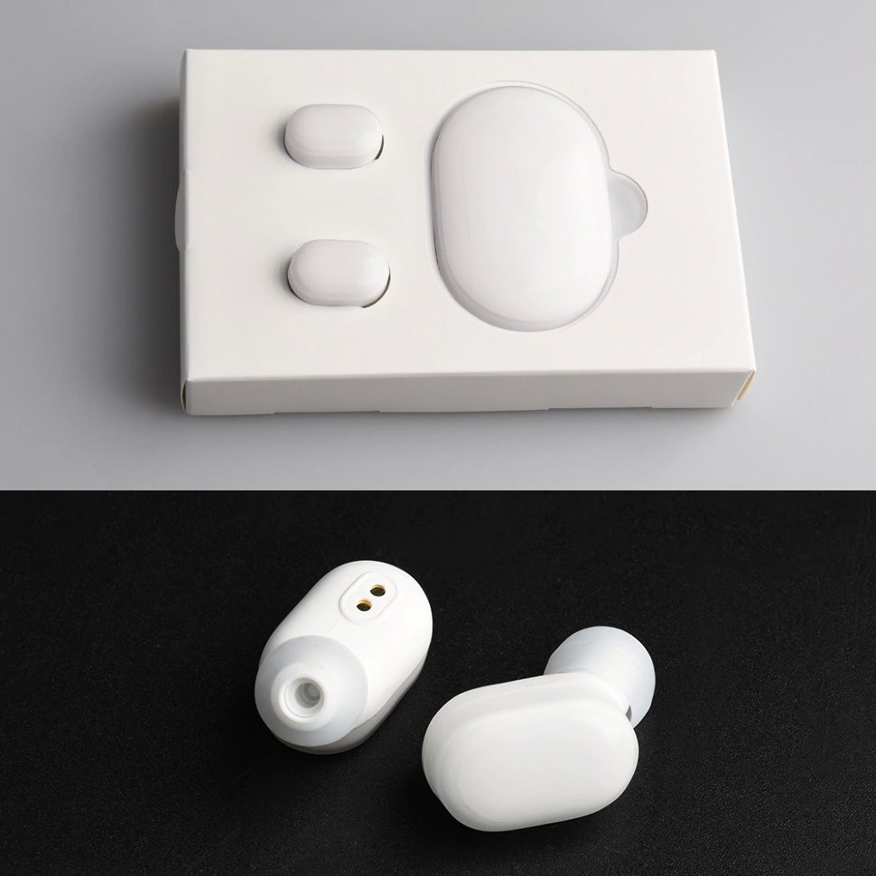 Гарнитура Xiaomi Mi True Wireless Earbuds (затычки, беспроводная, Bluetooth 5.0, с микрофоном, до 4 часов работы от батареи, white)