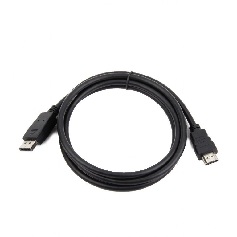 Кабель DisplayPort (m) - HDMI (m) 1.0m (CC-DP-HDMI-1M, экранированный, black) Cablexpert