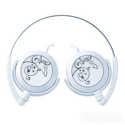 Наушники Genius GHP-400F (накладные закрытые, без микрофона, компактные, 1.2m, white)