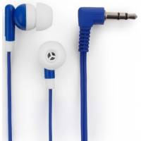 Наушники Гарнизон GE-100B (затычки, без микрофона, 1.2m, blue-white)