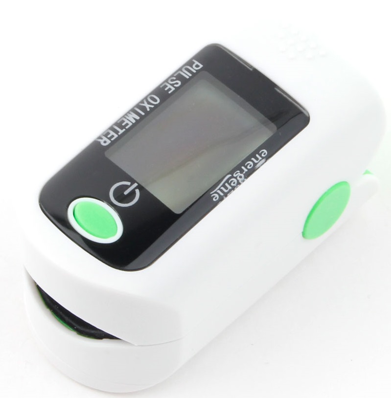 Пульсоксиметр Energenie EG-PO1W (неинвазивный, 2xAAA (нет в комплекте), white-green)