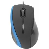 Мышь Defender MM-340 (USB, optical, 1000dpi, 1.35m, black-blue)