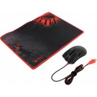 Мышь A4Tech Bloody A9081 (USB, optical, 4000dpi, игровая, коврик, black)