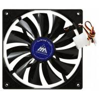 Вентилятор GlacialStars CF-1425GSD0AB0001 (140x140x25mm, sleeve, 1000rpm, 26dBa, 3+4pin, black) OEM