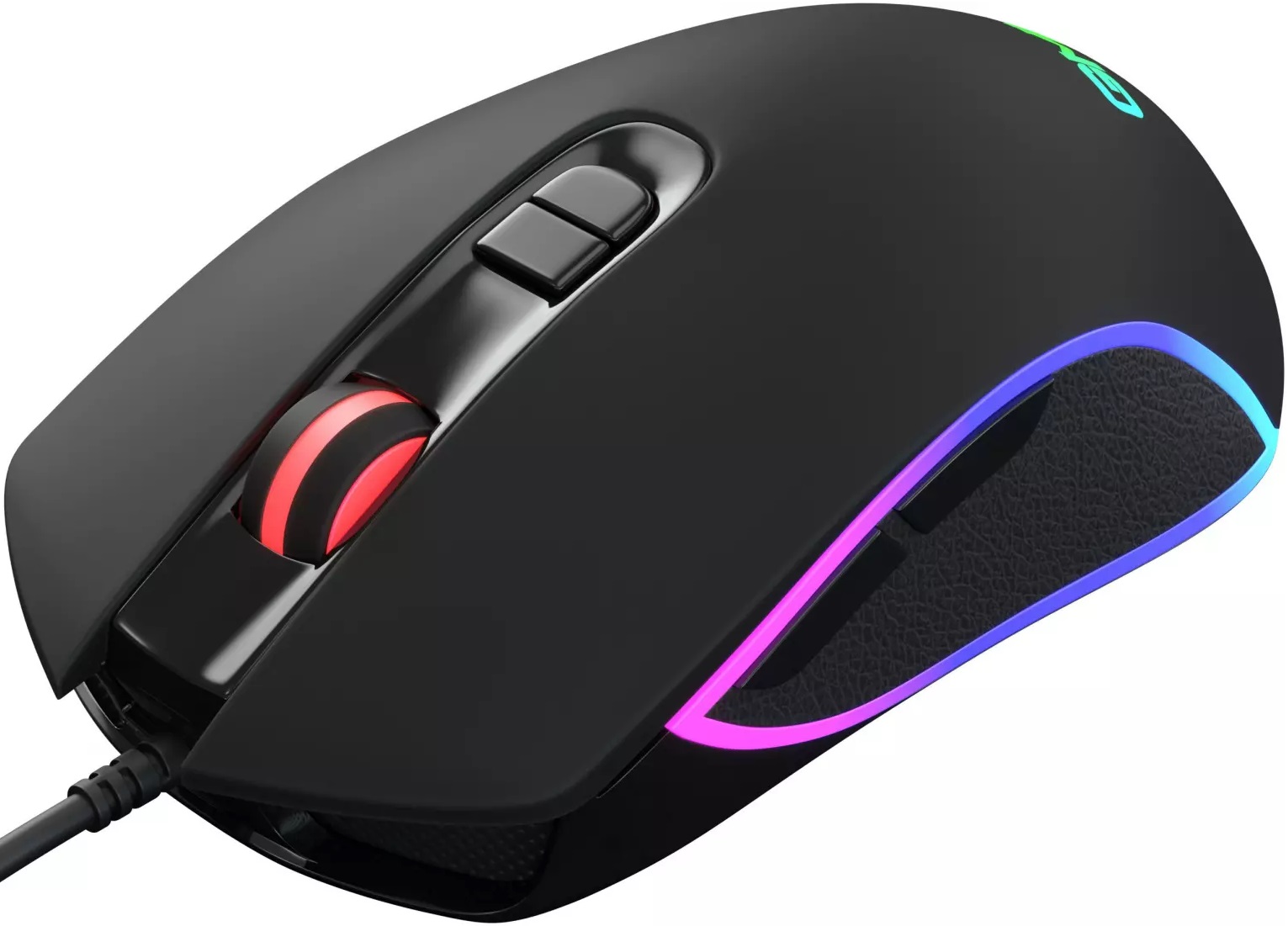 Мышь Oklick GMNG 730GM (USB, optical, 12000dpi, игровая, RGB подсветка, soft-touch, 1.8m, black)