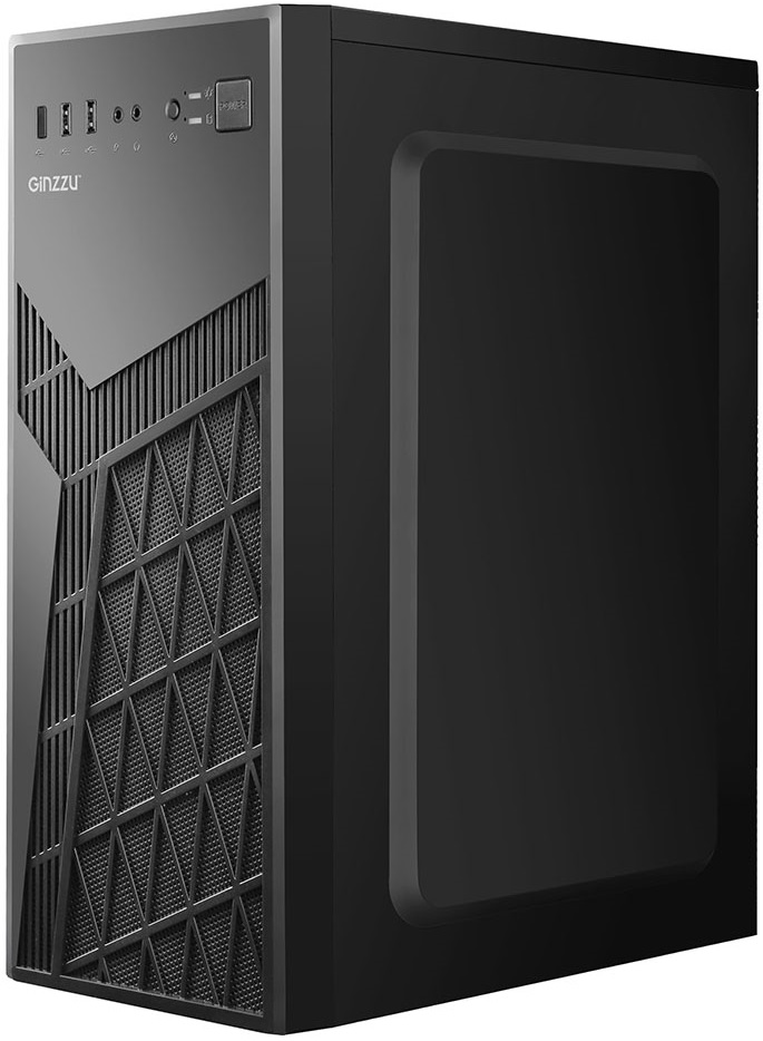 Корпус GINZZU A410 (без БП, ATX, black)