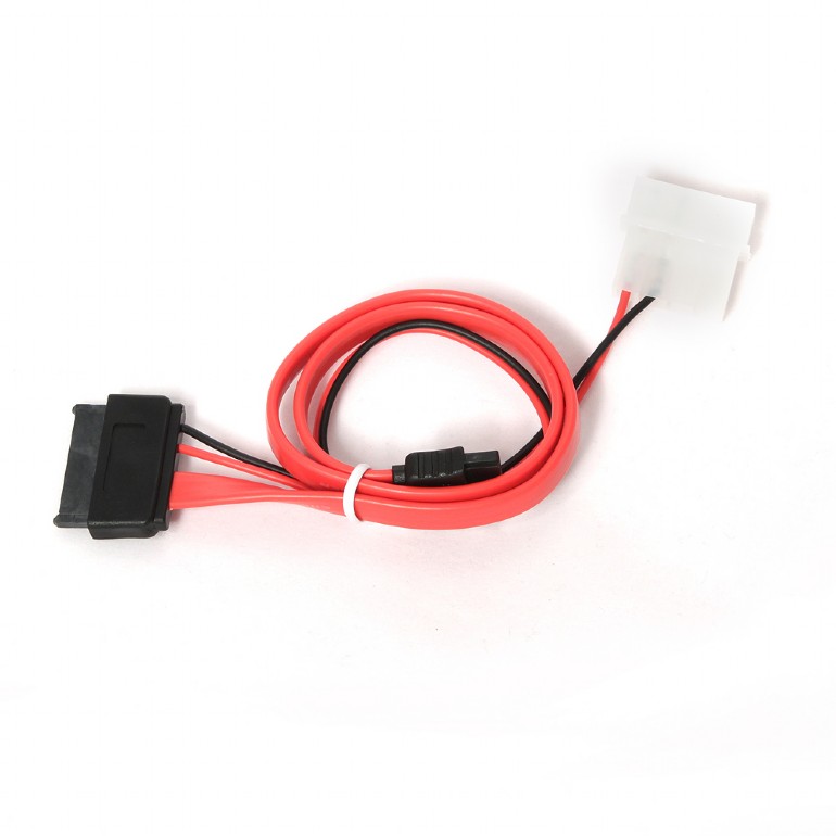 Комплект для подключения SATA SLIMLINE устройства (CC-SATA-C3, кабель интерфейсный SATA 50cm + переходник SATA питания 30cm) Gembird