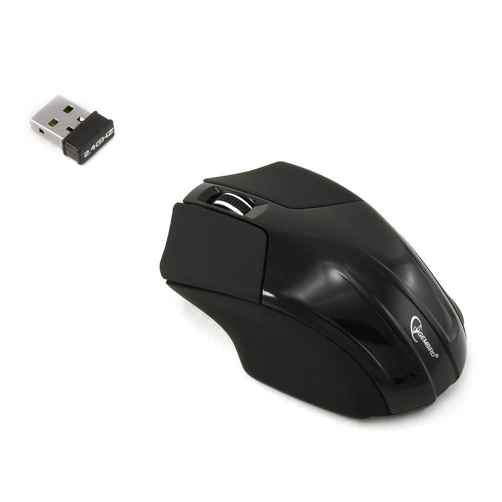 Мышь беспроводная Gembird MUSW-206 (optical, 1000dpi, AAA, black)