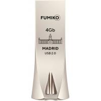 Флеш накопитель USB 2.0 4Gb FUMIKO MADRID (FMD-20, 28/19MB/s, silver)