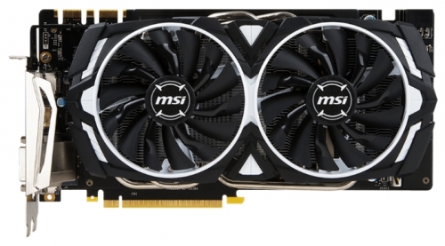 Видеокарта MSI GF GTX1070 8Gb ARMOR OC (GTX 1070 ARMOR 8G OC, 256bit, GDDR5, DVI+HDMI+3*DP) RTL