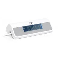 USB 2.0 HUB / Часы Konoos UK-08 (4 порта, white)