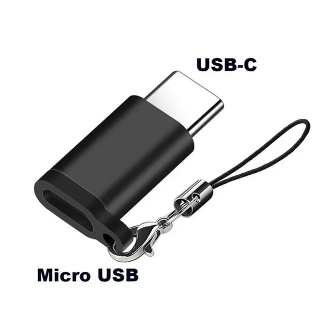 Переходник microUSB (f) - USB Type-C (m) (black)