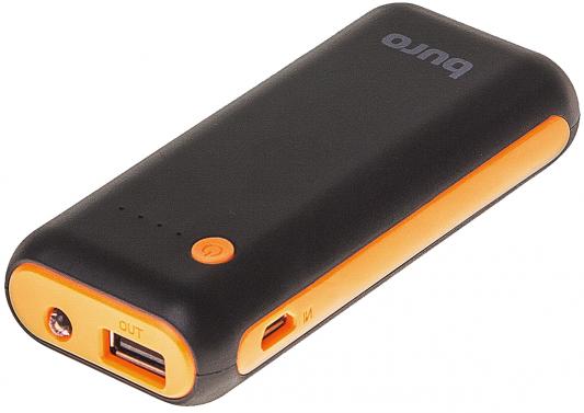 Внешний аккумулятор Buro RC-5000BO (литий-ионный, 5000mAh, выход 1A, вход 1А, black-orange)