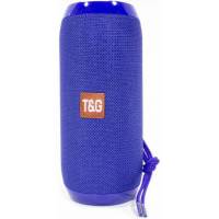 Колонка T&G TG117 (10W, портативная, аккумулятор 1200mAh, Bluetooth v.5.0, микрофон, громкая связь, AUX, USB, MicroSD, FM, MP3, blue)