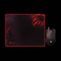 Мышь A4Tech Bloody Q8181S (USB, optical, 3200dpi, игровая, коврик, black)