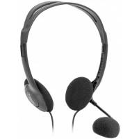 Наушники Defender Aura 102 (накладные открытые, c микрофоном, 1.8m, регулятор, black)